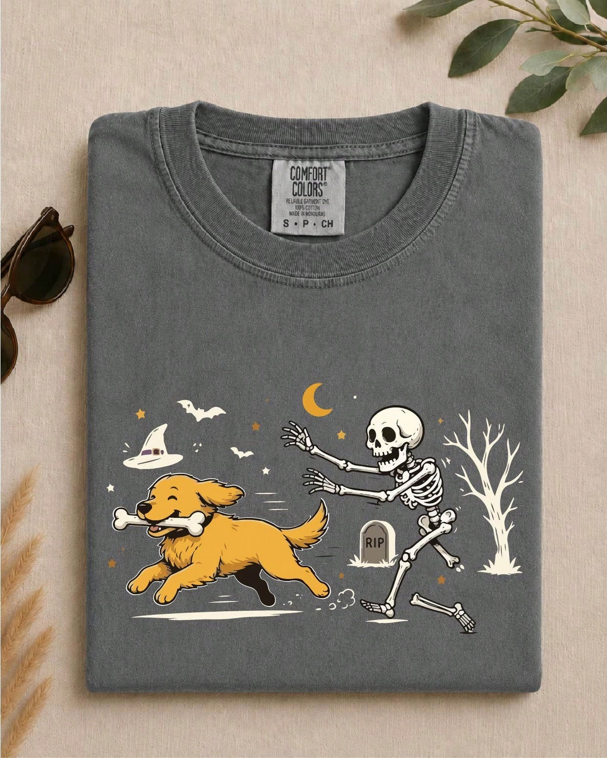 Dog And Skeleton T-Shirt