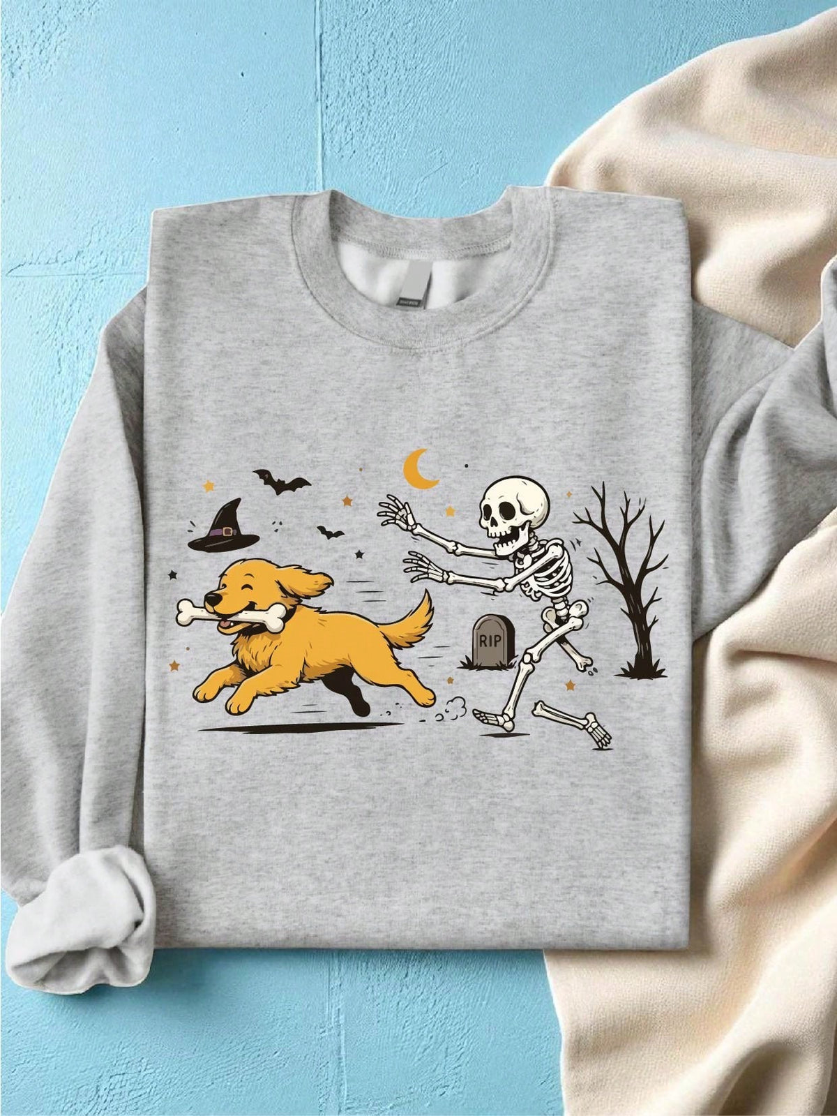 Dog And Skeleton Sweatshirt