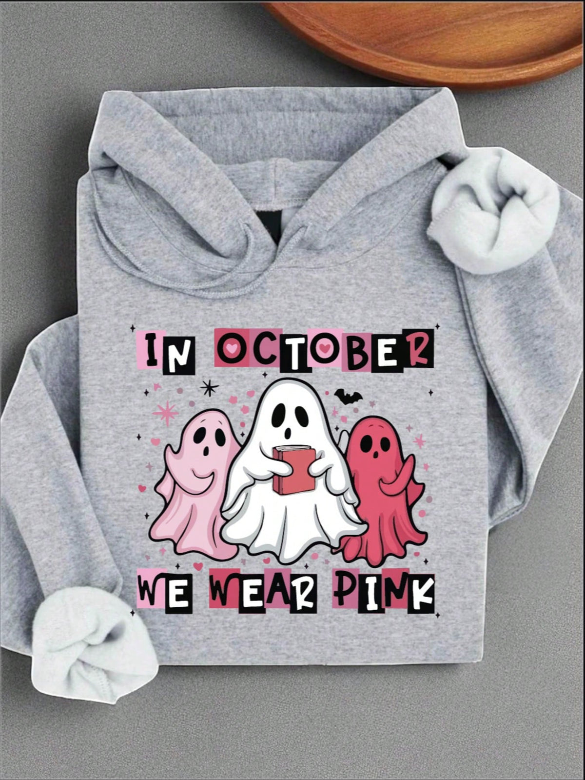 In October We Wear Pink Unisex Hooded Hoodie