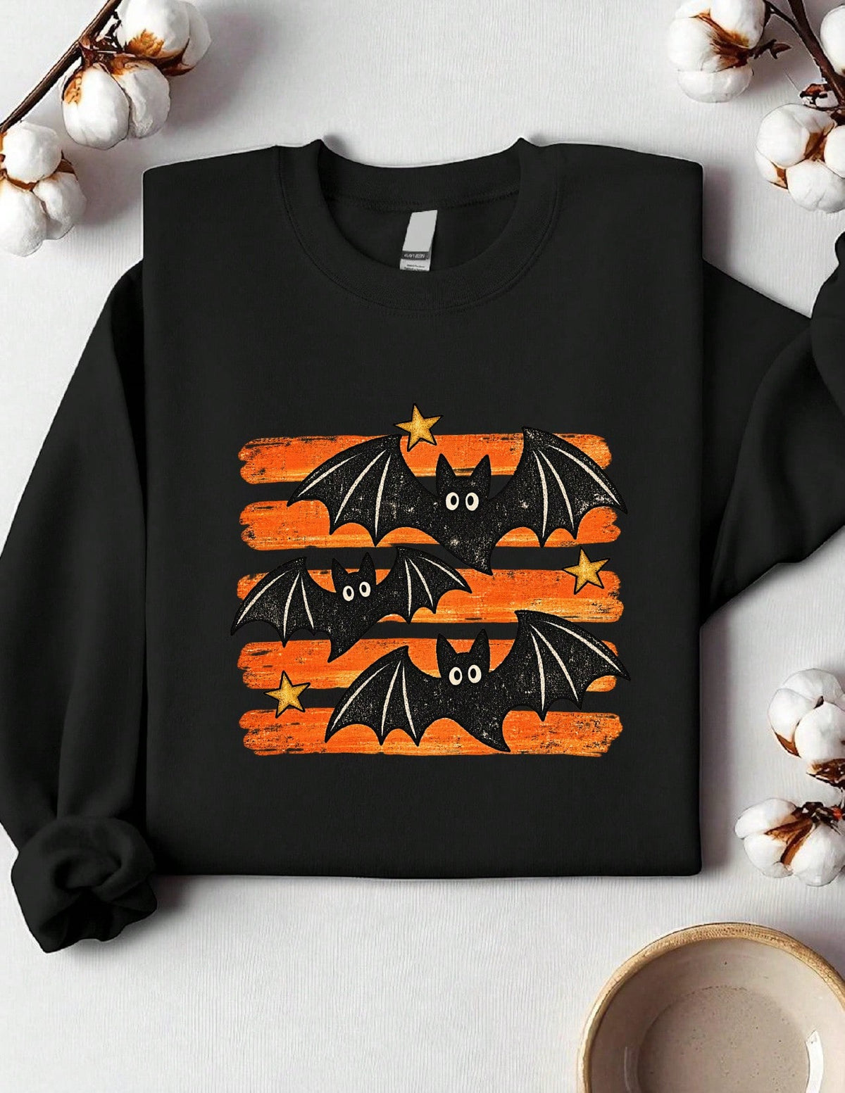 Vintage Bat Halloween Sweatshirt
