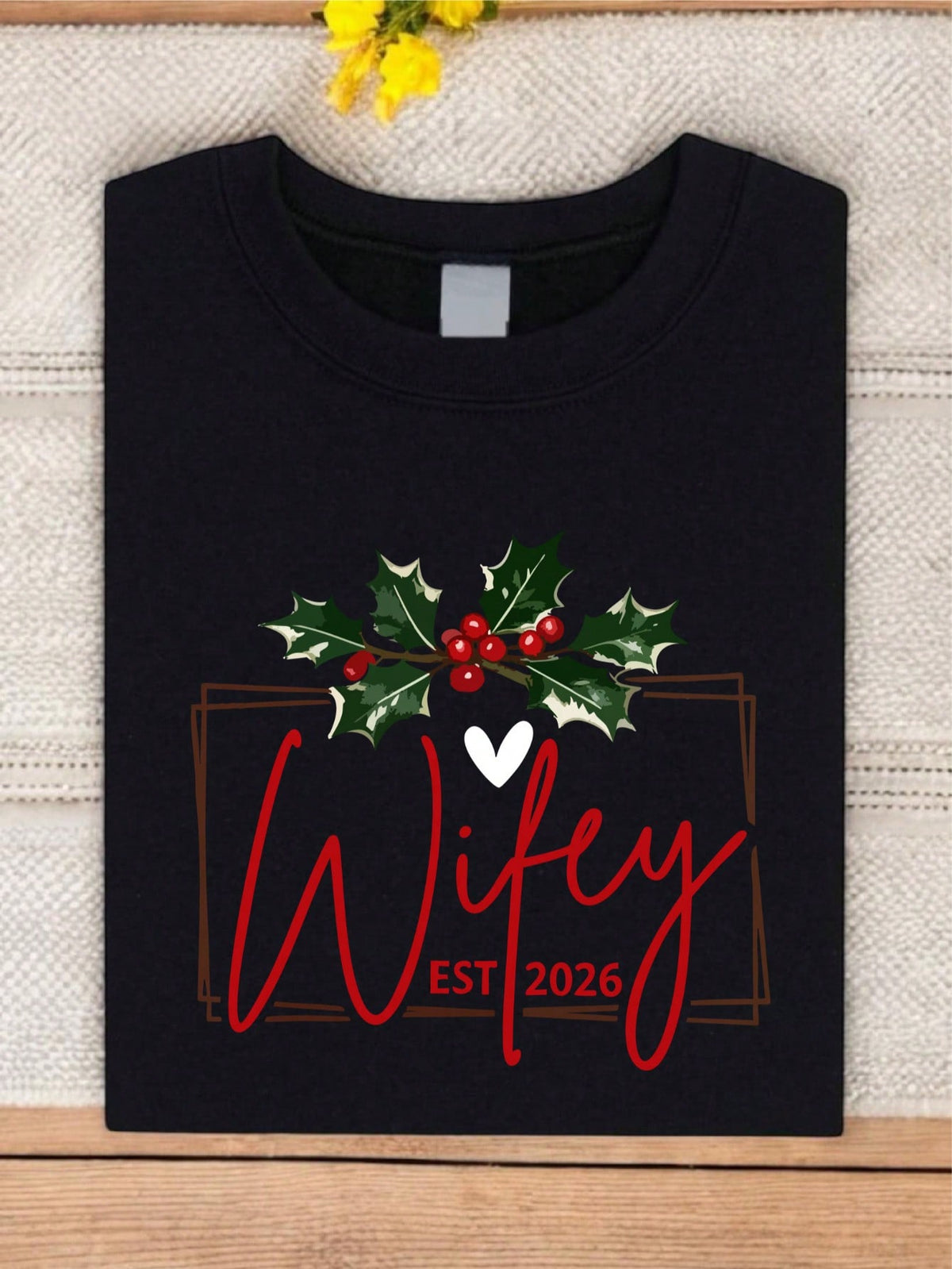 1PC Christmas Hubby & Wifey 2026 T-Shirt