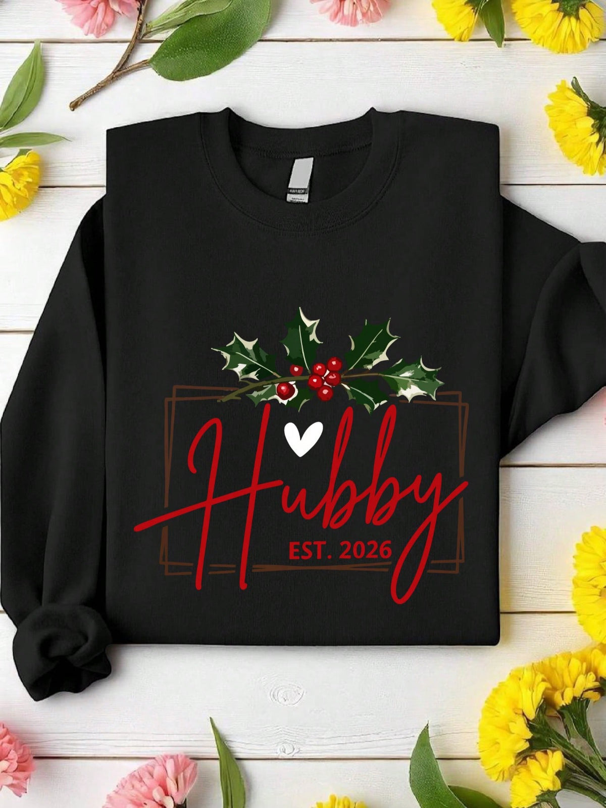 1PC Christmas Hubby & Wifey 2026 Sweatshirt
