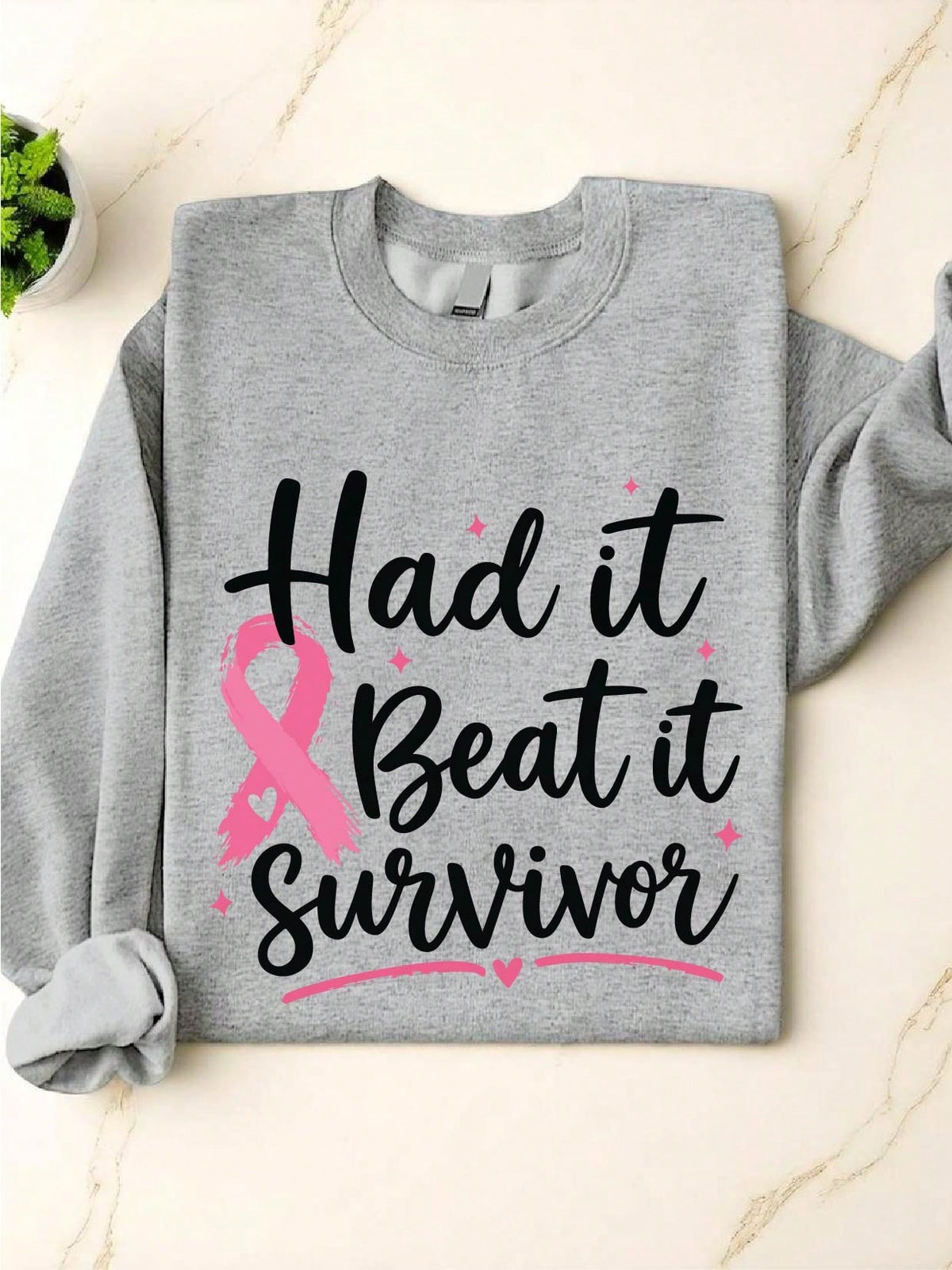 Pink Ribbon Breast Cancer Sweatshirt