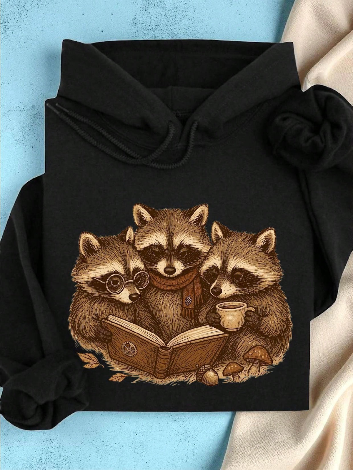 Autumn Raccoon Hoodie