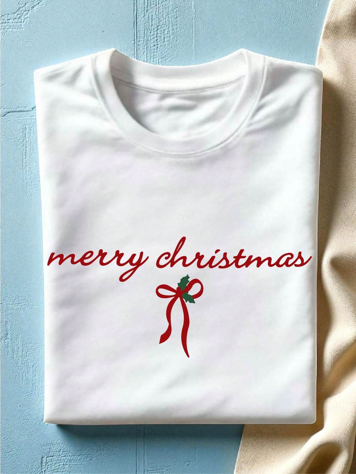 Merry Christmas Bow T-Shirt