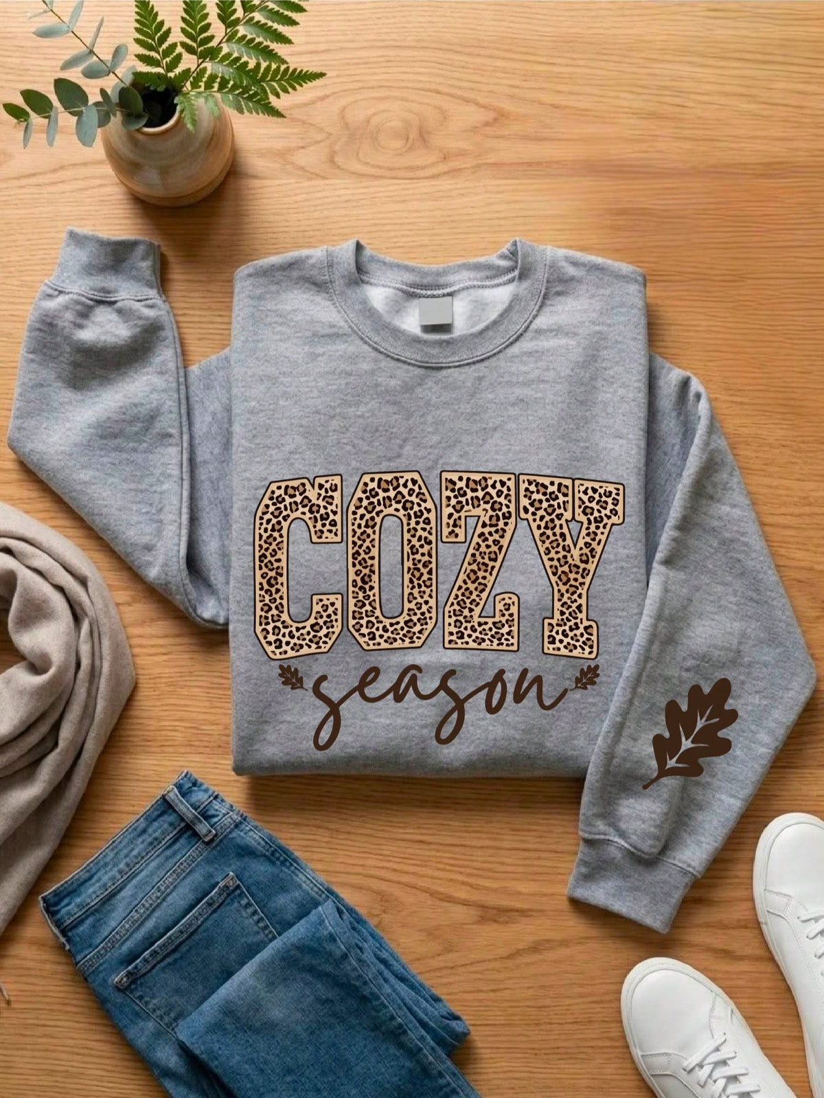 Leopard Cozy Season Sweatshirt