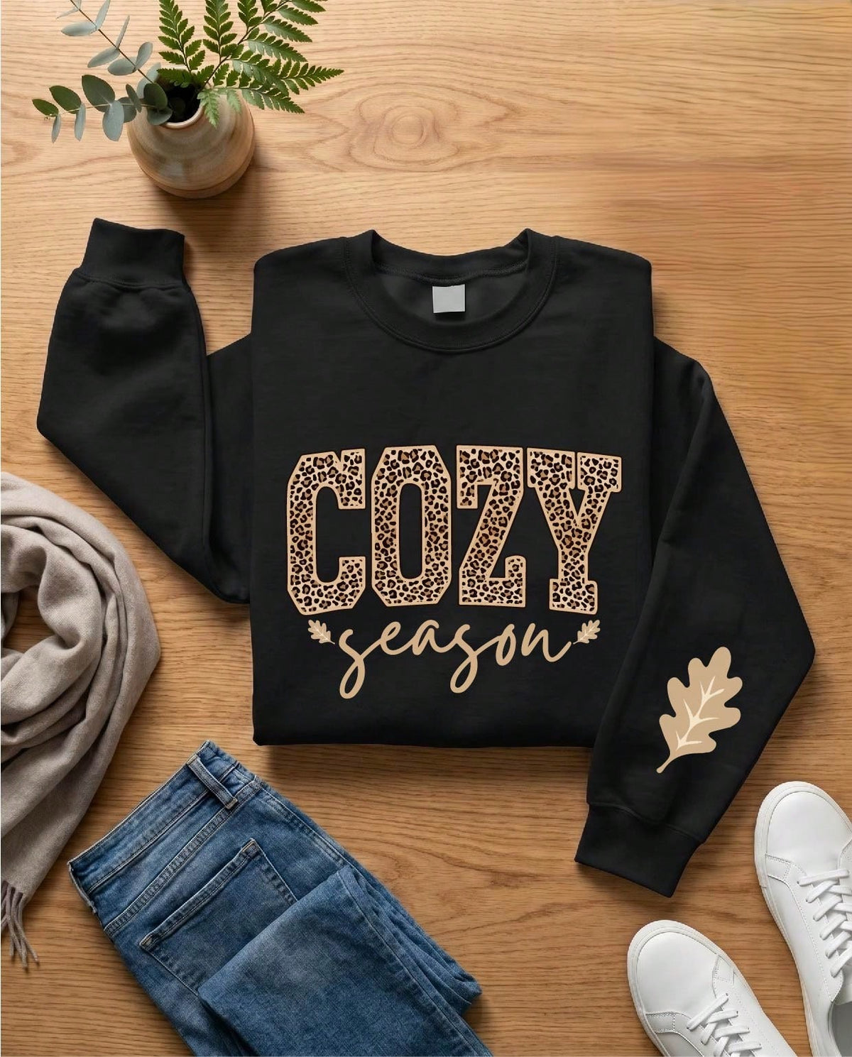 Leopard Cozy Season Sweatshirt