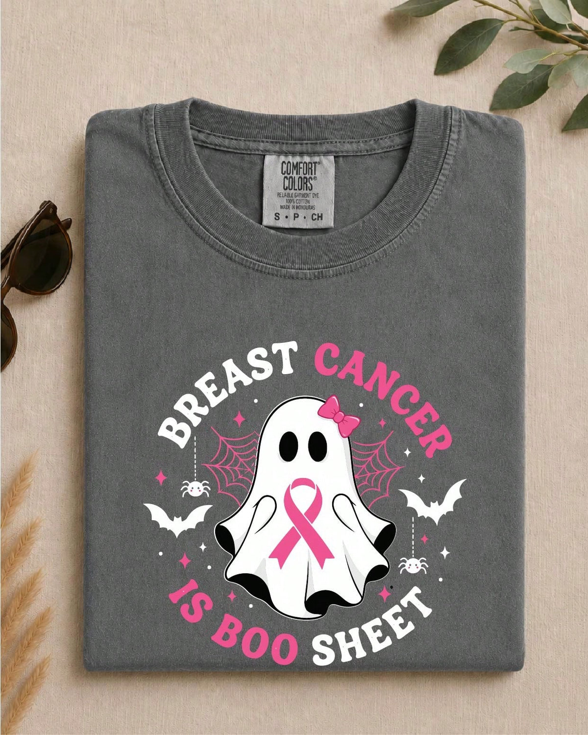 Breast Cancer Awareness Ghost T-Shirt