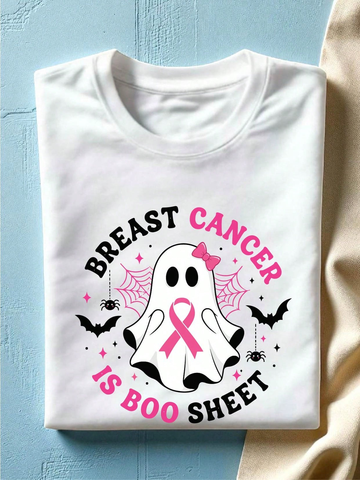 Breast Cancer Awareness Ghost T-Shirt
