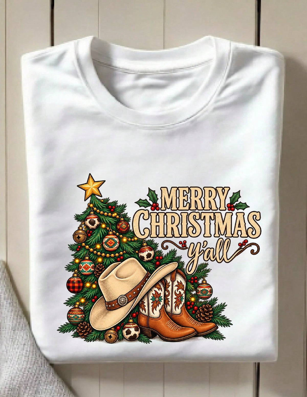 Western Christmas T-Shirt