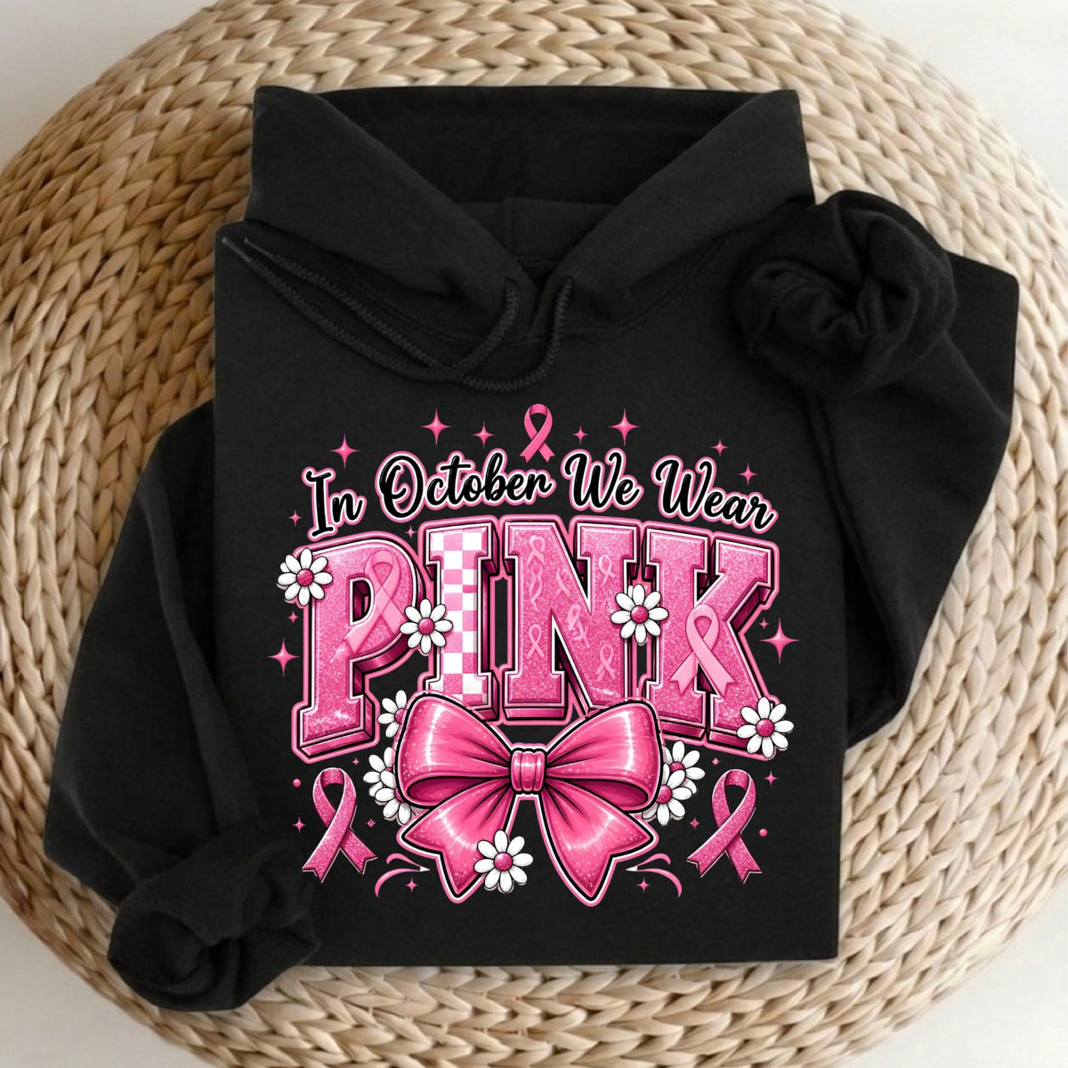 In October We Wear Pink Hoodie