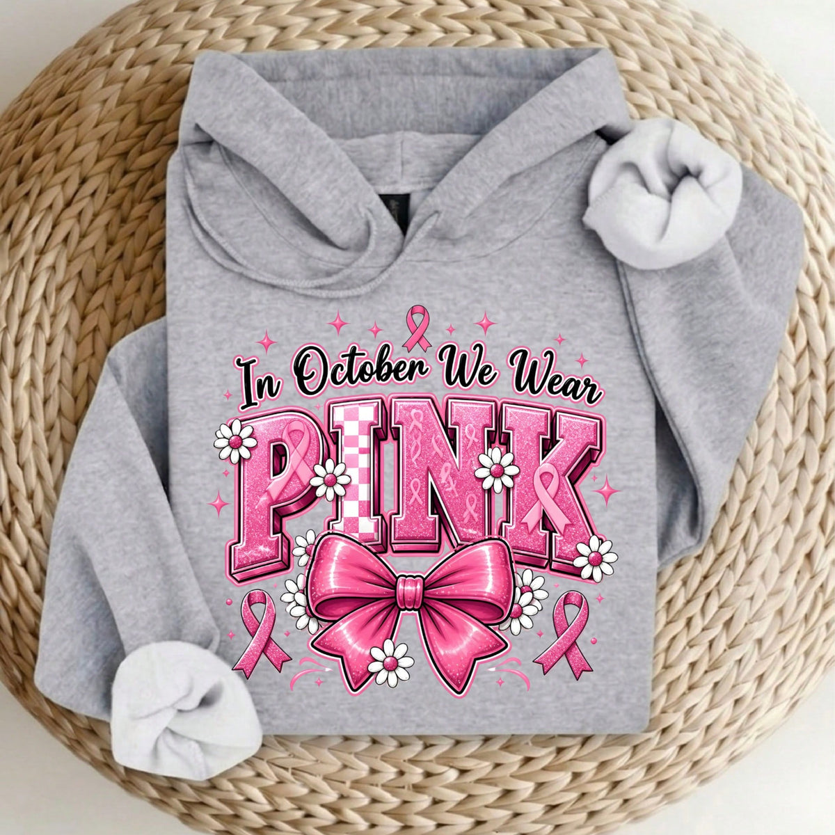 In October We Wear Pink Hoodie
