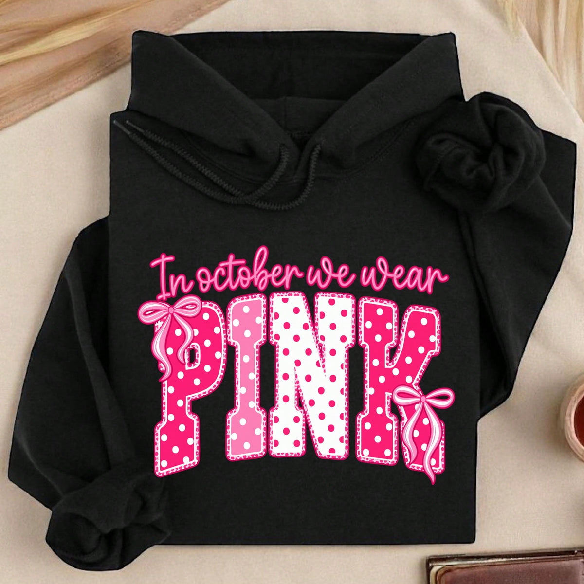 In October We Wear Pink Hoodie