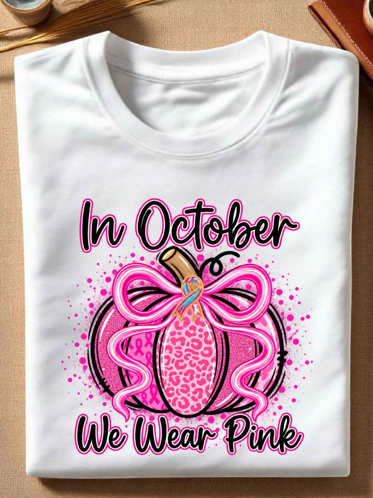 In October We Wear Pink T-Shirt