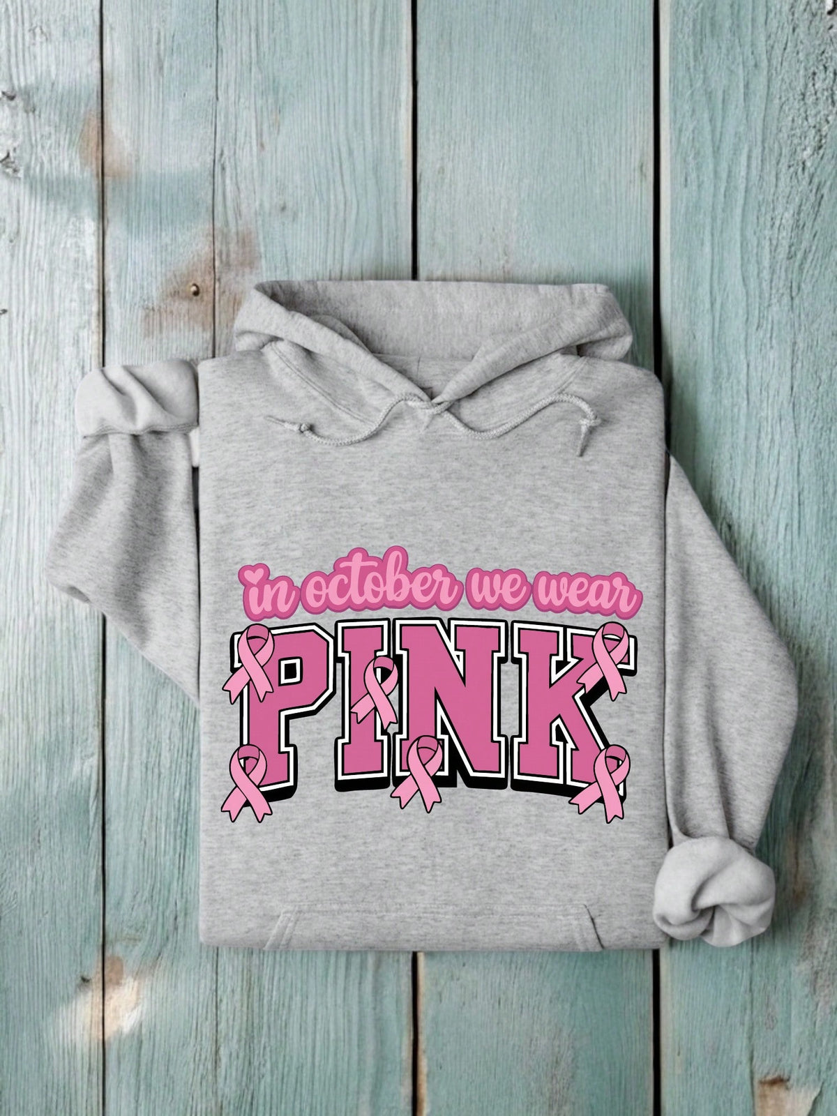 In October We Wear Pink Unisex Hoodie