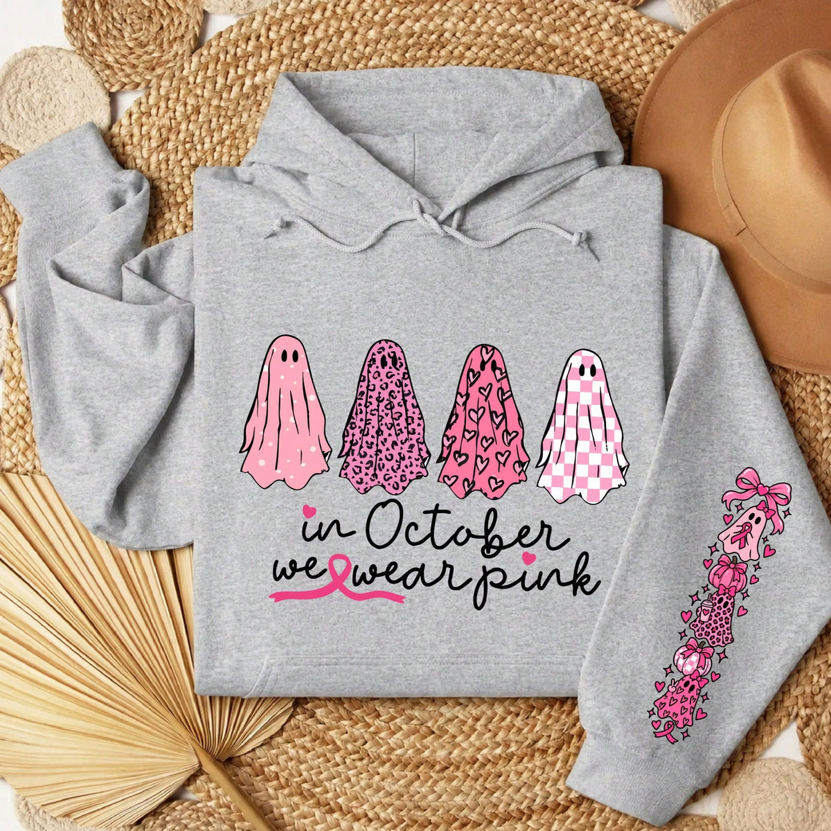In October We Wear Pink Hoodie