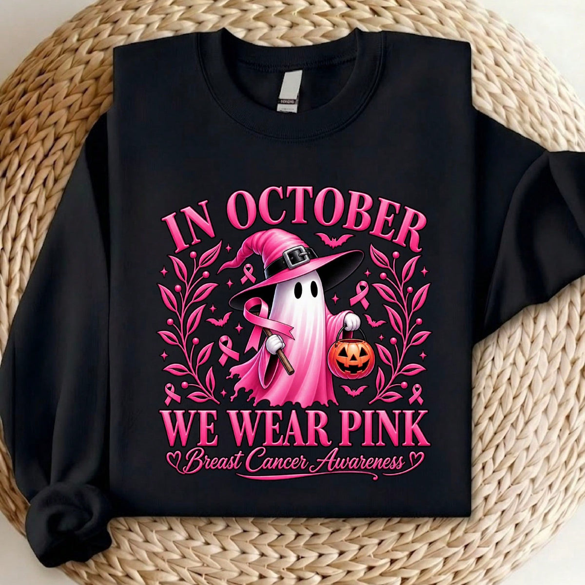 In October We Wear Pink Sweatshirt
