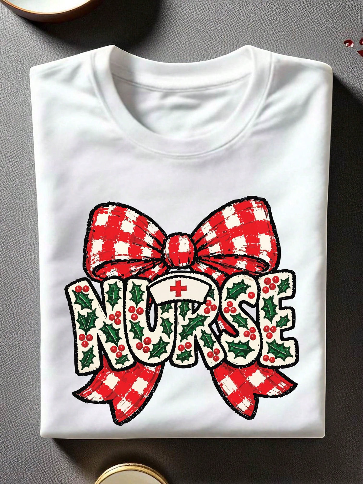 Christmas Coquette Nurse Unisex T-Shirt