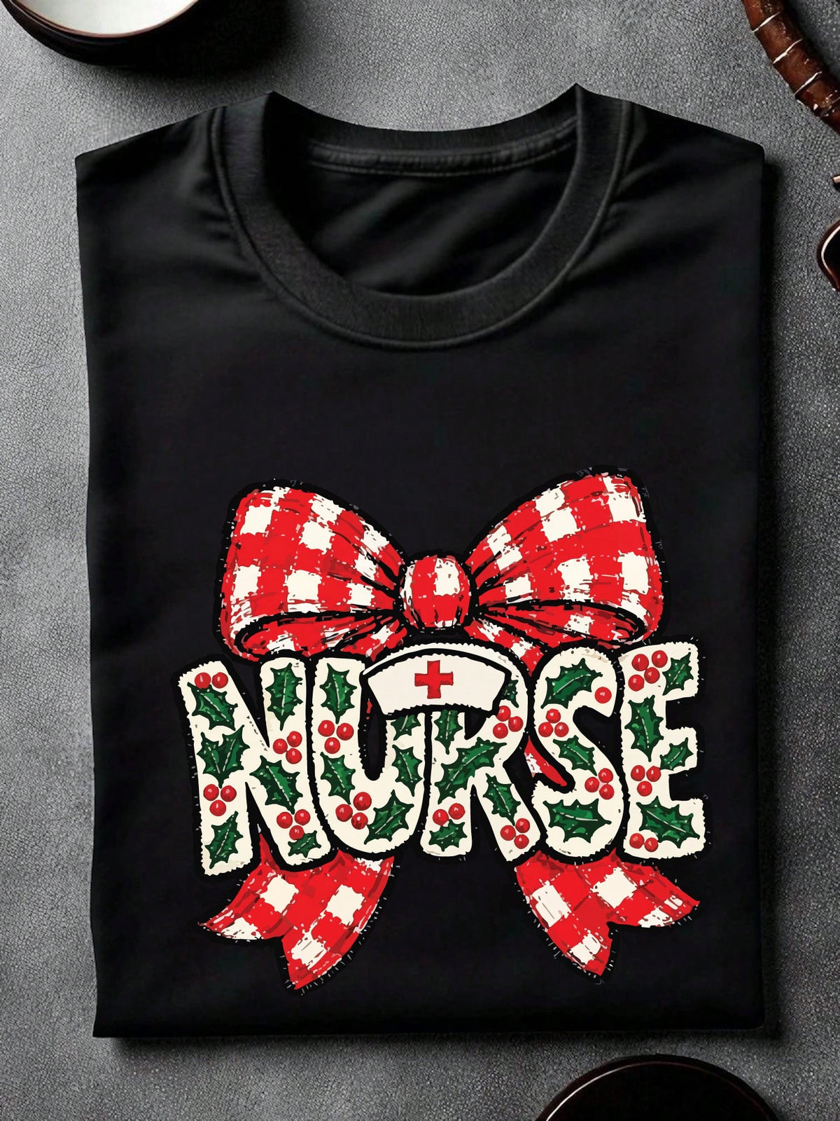 Christmas Coquette Nurse Unisex T-Shirt