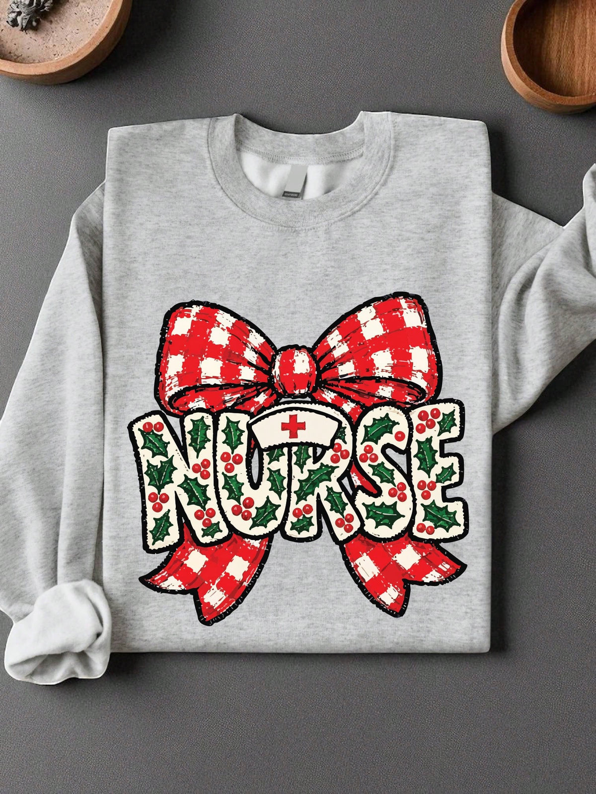 Christmas Coquette Nurse Unisex Sweatshirt