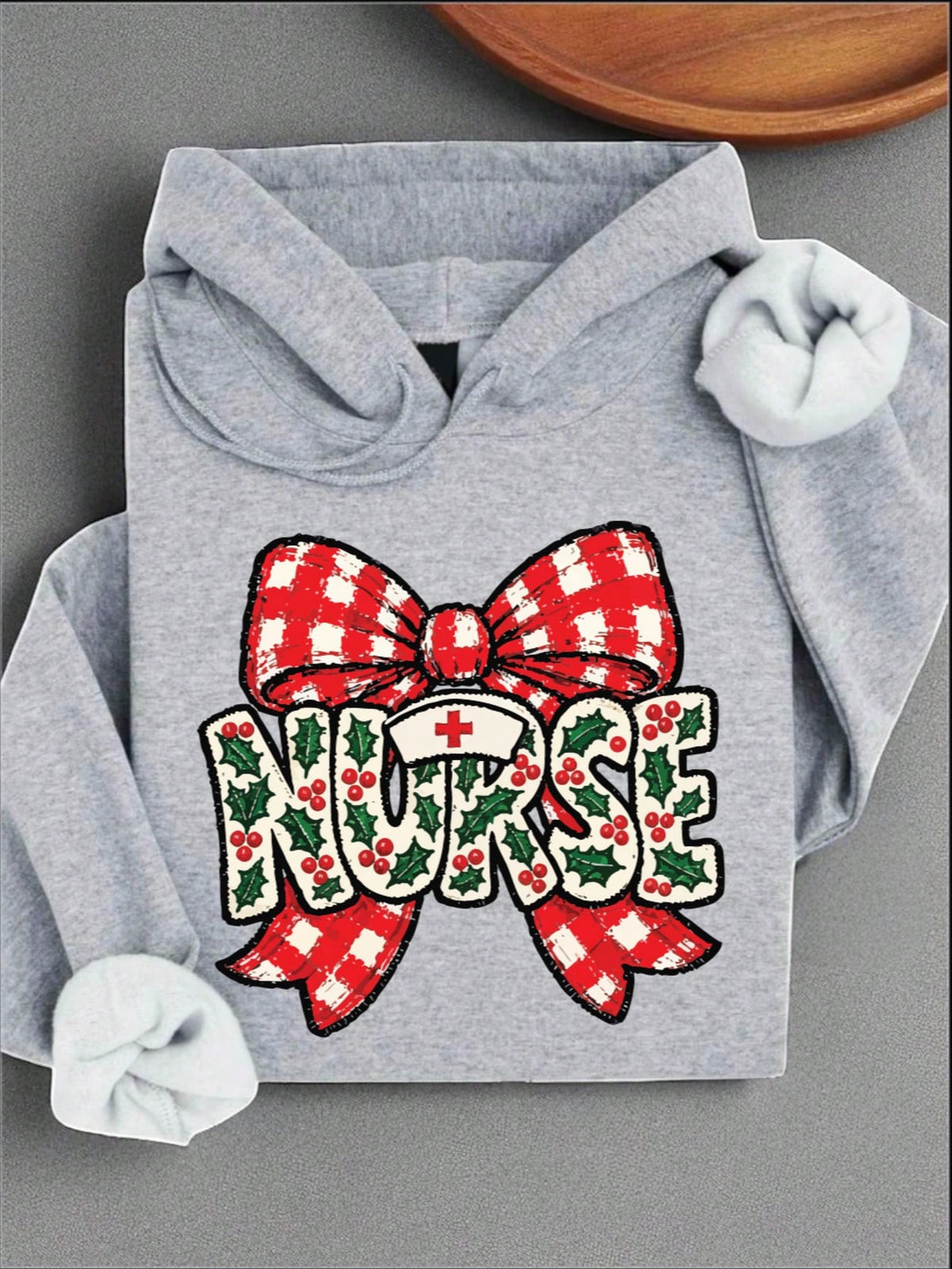 Christmas Coquette Nurse Unisex Hoodie
