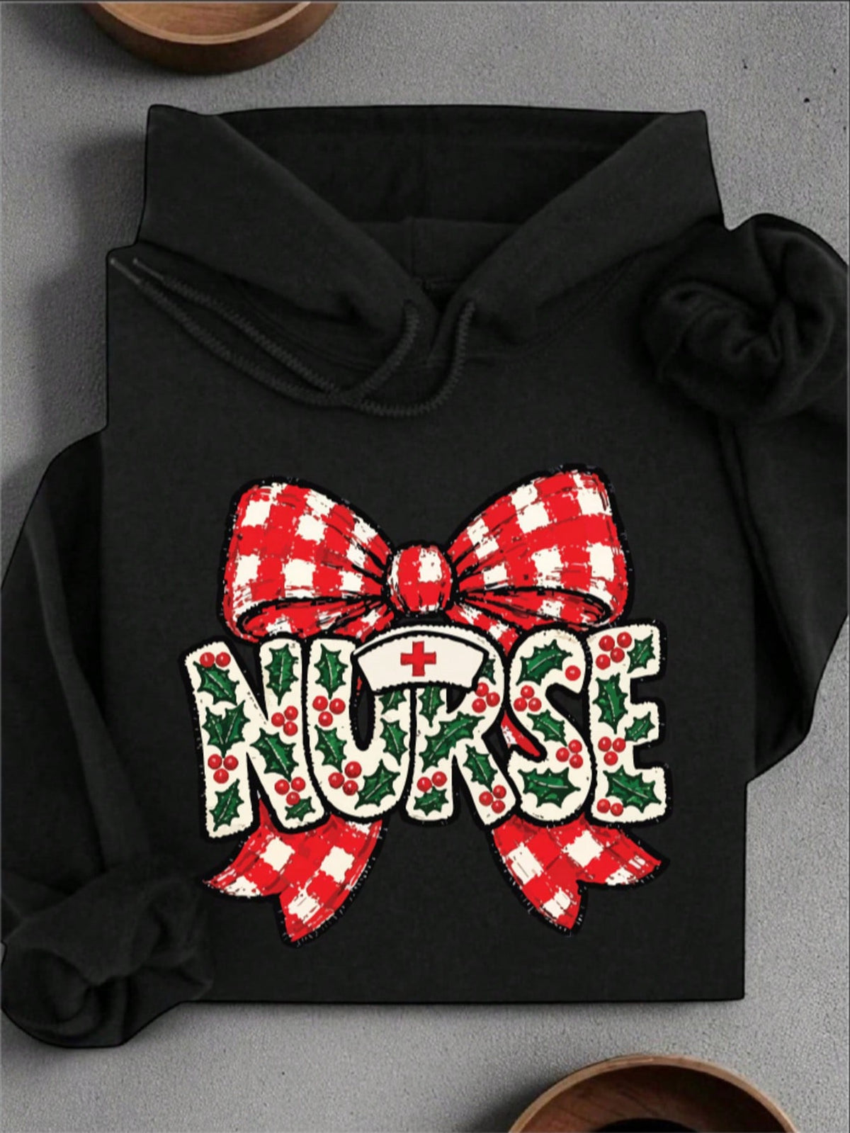 Christmas Coquette Nurse Unisex Hoodie