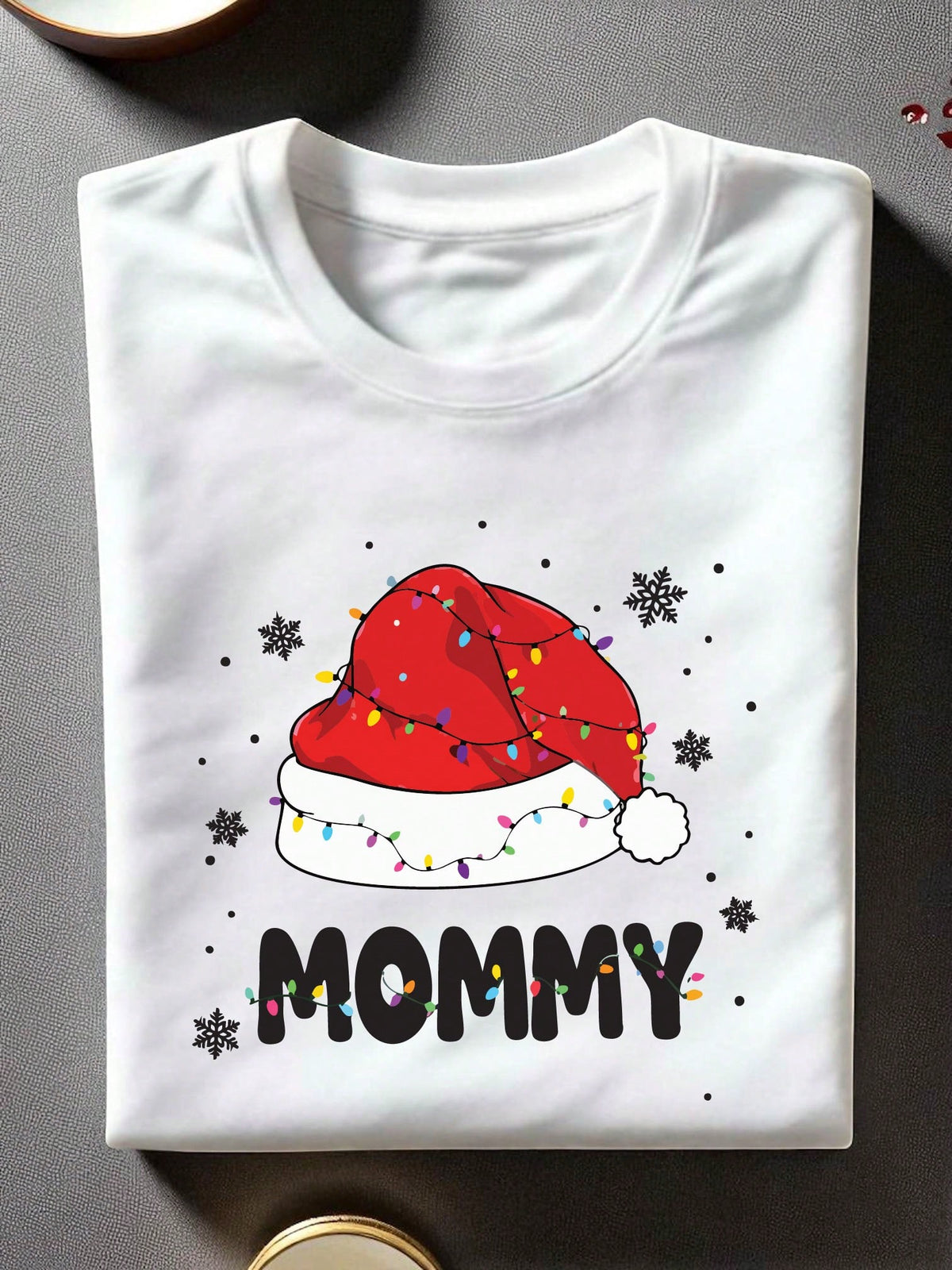 1PC Christmas Mommy Daddy Unisex T-Shirt