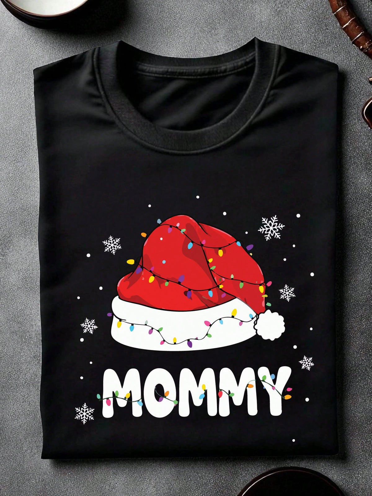 1PC Christmas Mommy Daddy Unisex T-Shirt