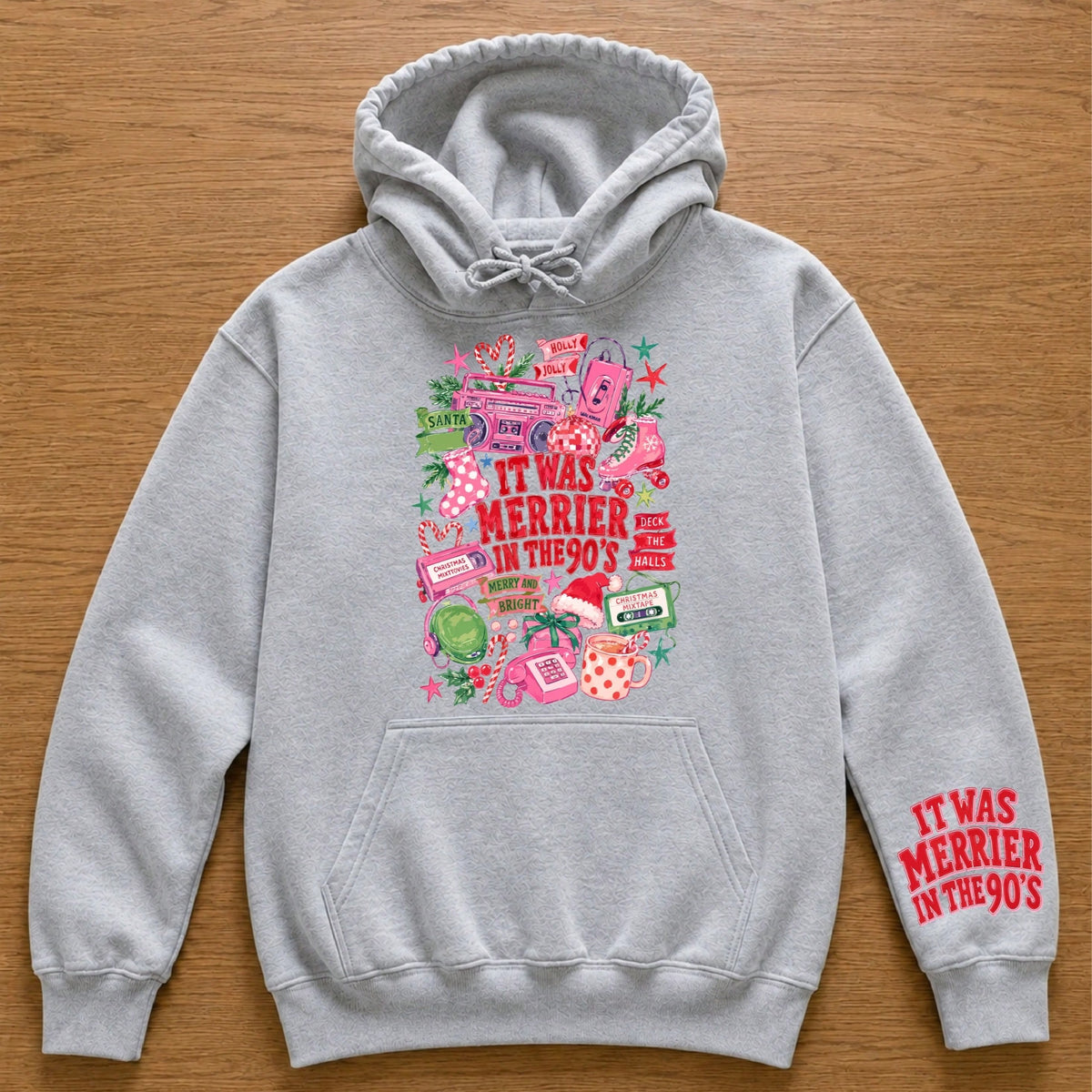 It Was Merrier In The 90's Hoodie