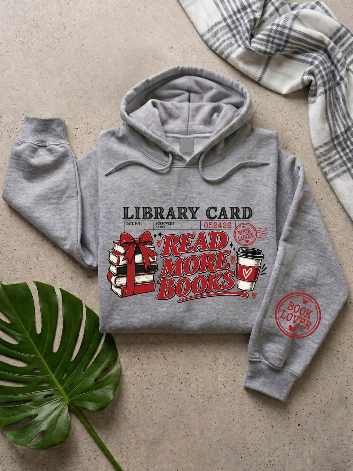 Read More Books Library Card Hoodie
