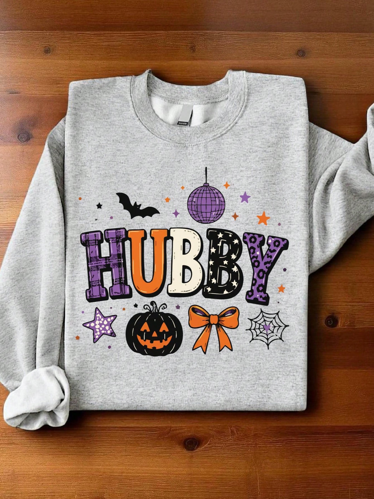 1 PC Wifey Hubby Halloween Sweatshirt