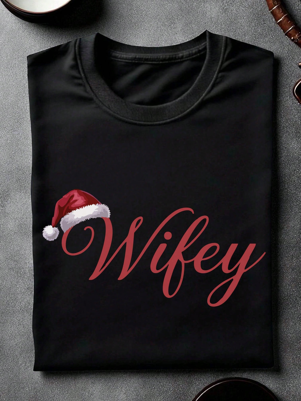 1PC Christmas Hubby And Wifey Unisex T-Shirt