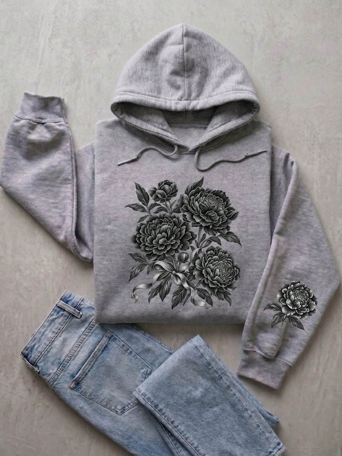 Vintage Floral Hoodie