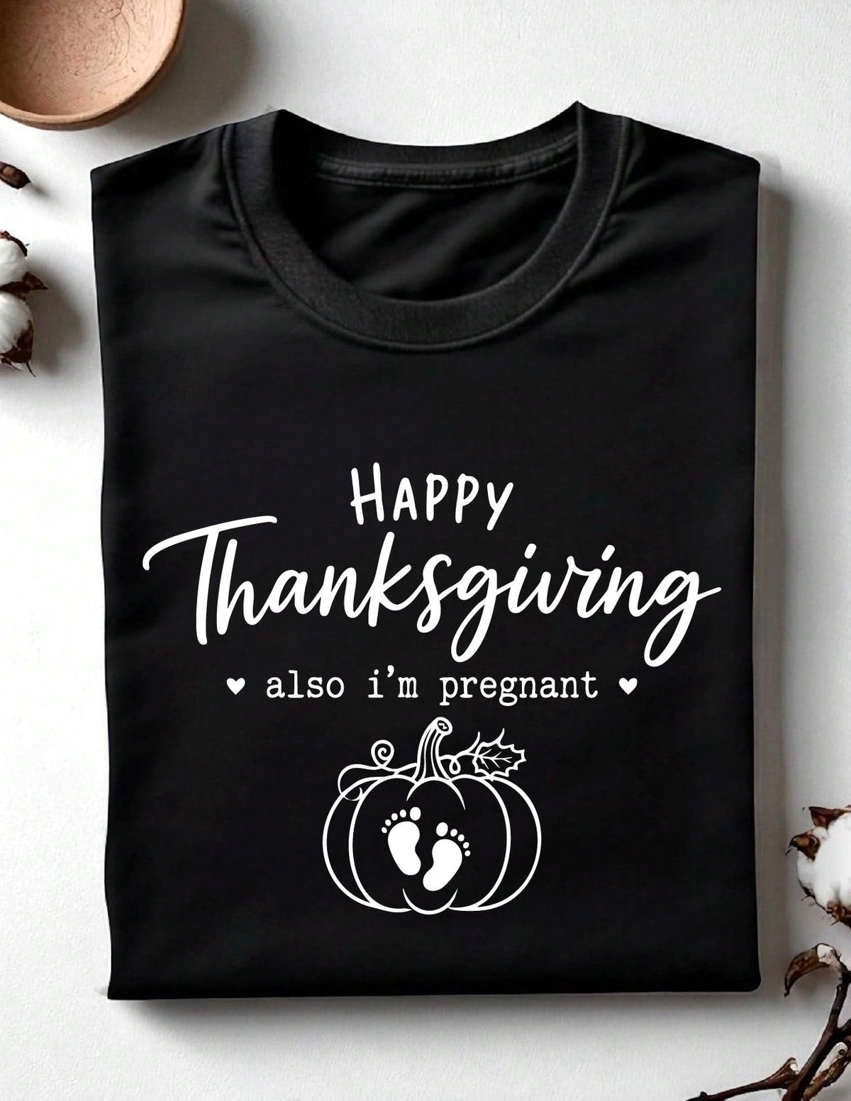 Thanksgiving Pregnancy Reveal T-Shirt