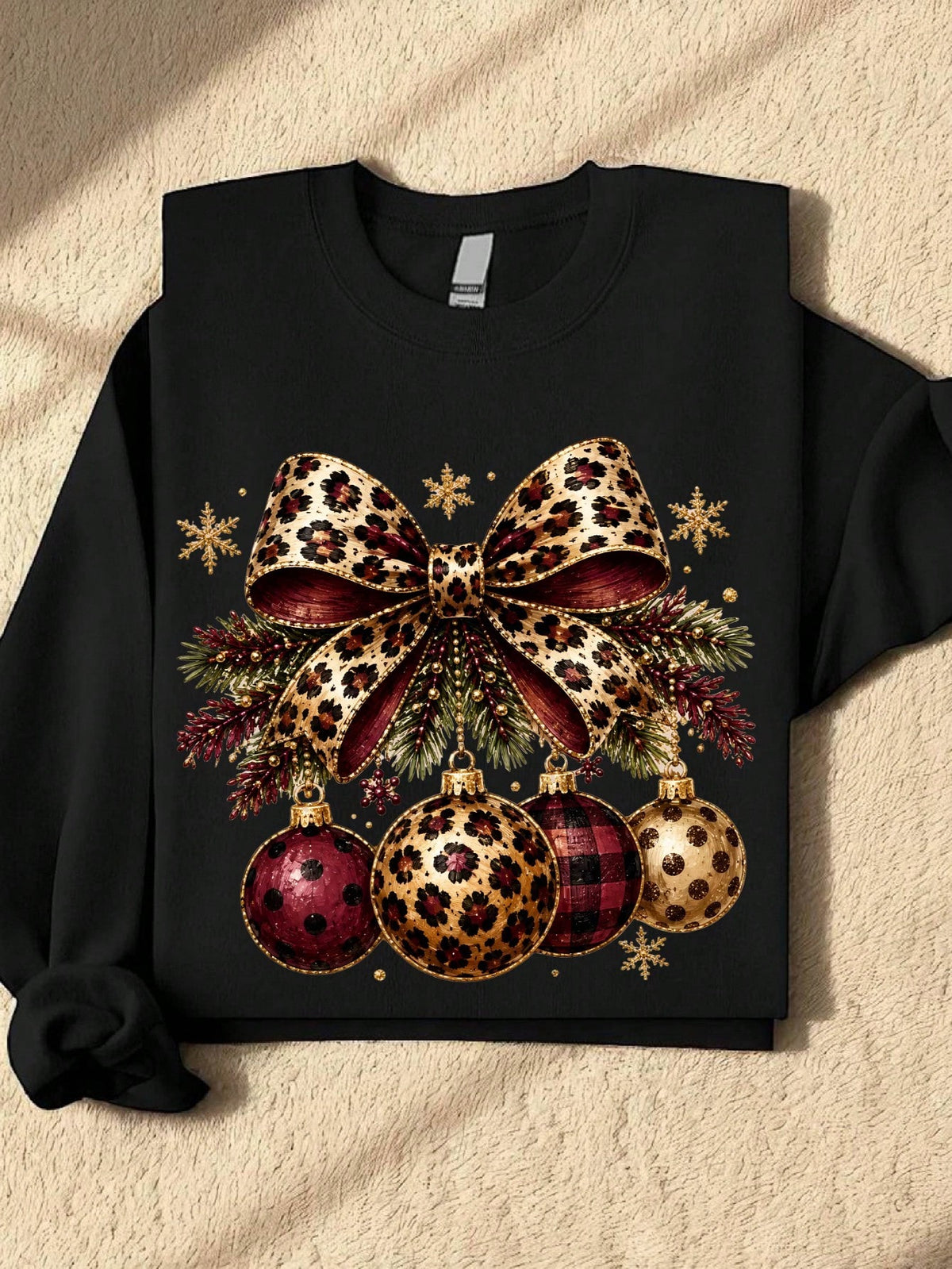 Leopard Christmas Sweatshirt