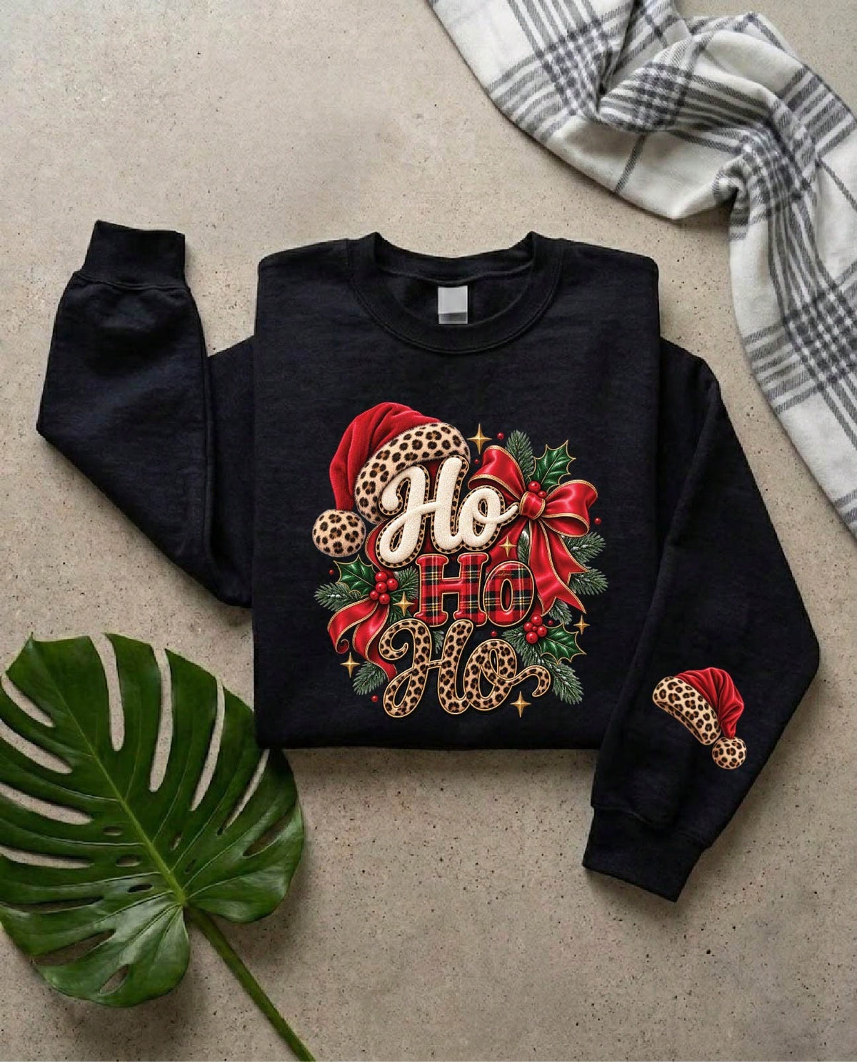 Leopard Ho Christmas Sweatshirt