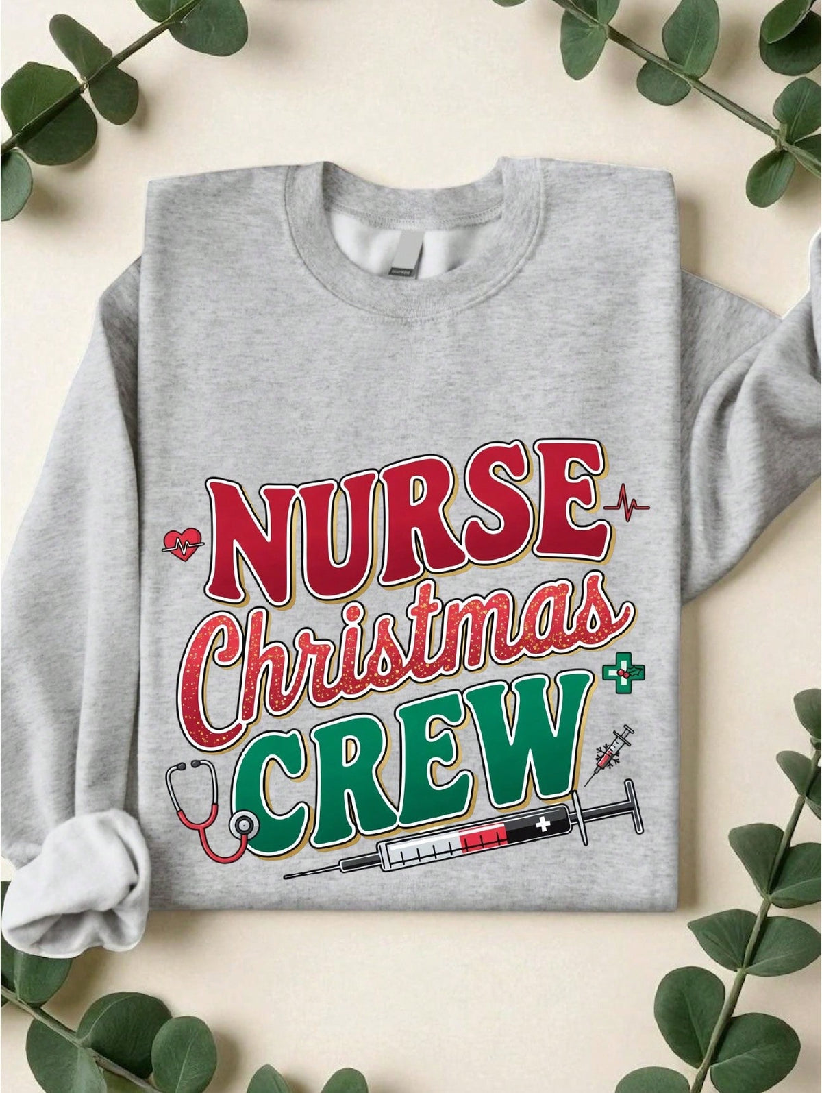 Nurse Chritmas Crew Sweatshirt
