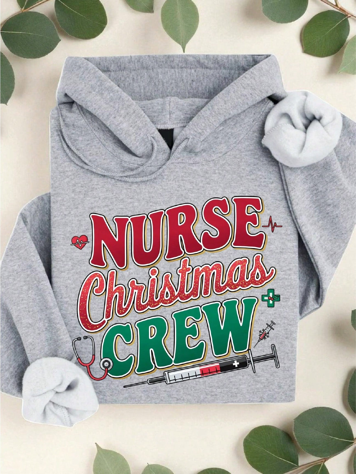 Nurse Chritmas Crew Hoodie
