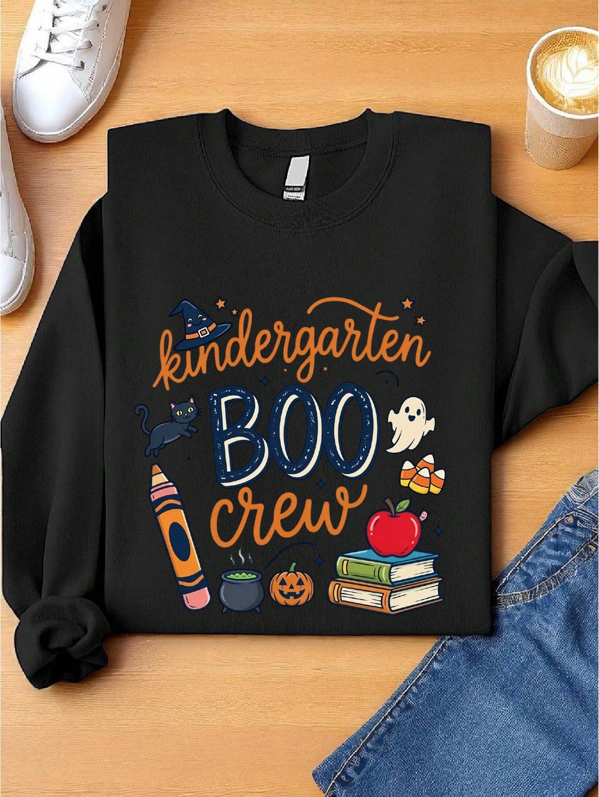 Kindergarten Boo Crew Sweatshirt