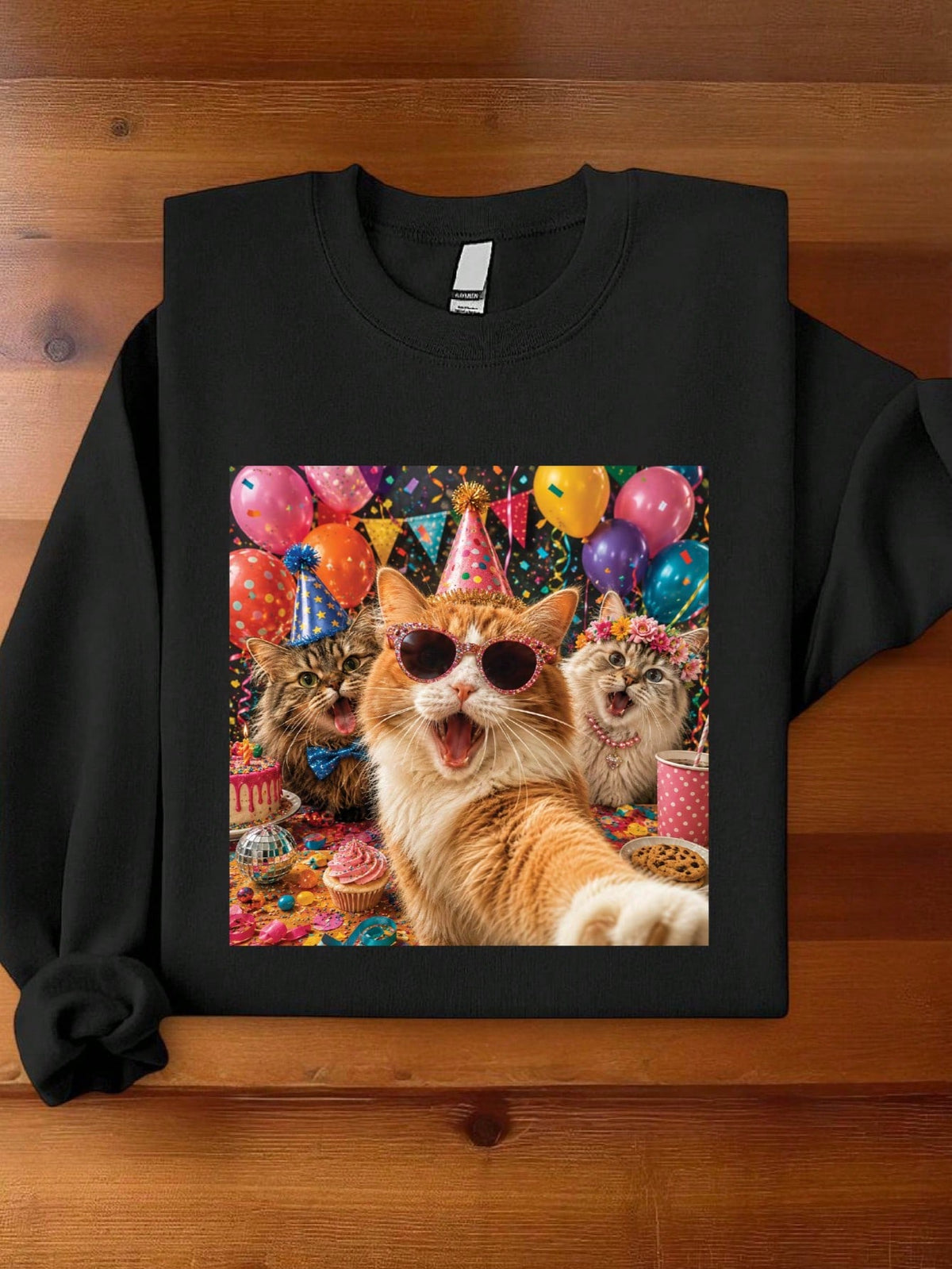 Birthday Cats Sweatshirt