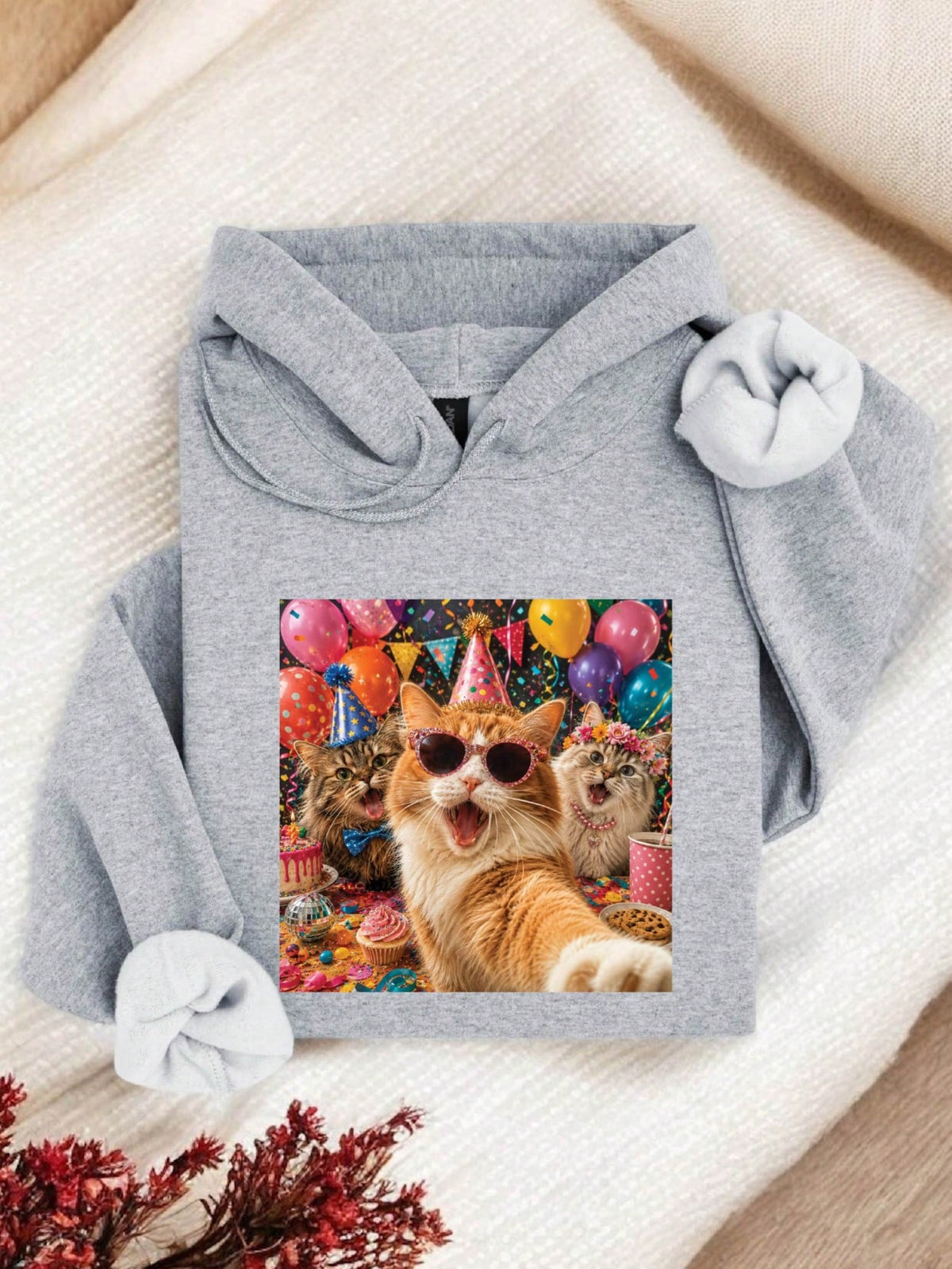 Birthday Cats Hoodie