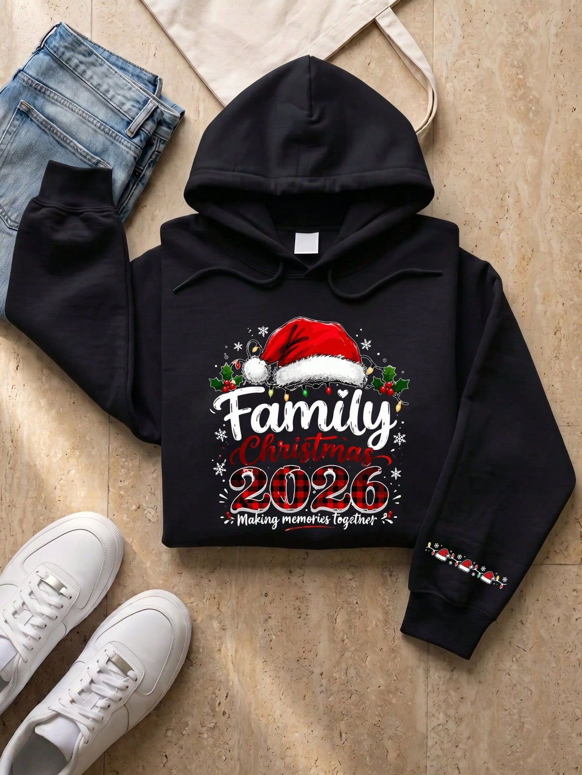 Retro Family Christmas Hoodie