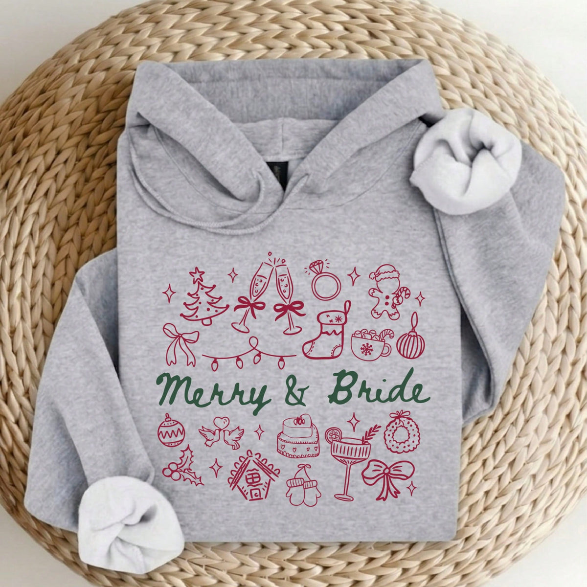 Merry And Bride Hoodie