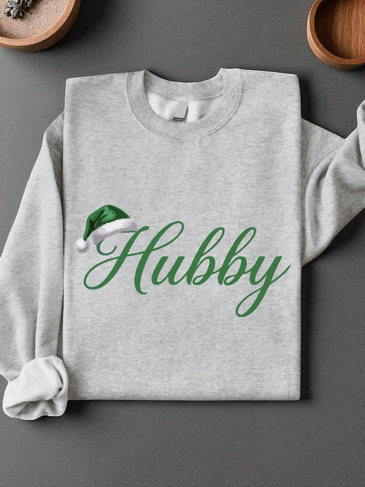 1PC Christmas Hubby And Wifey Unisex Sweatshirt