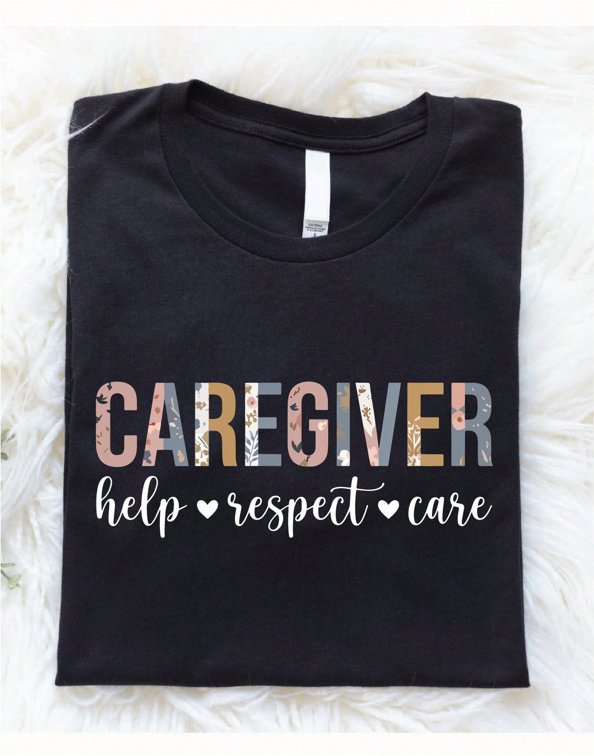 Floral Caregiver T-Shirt