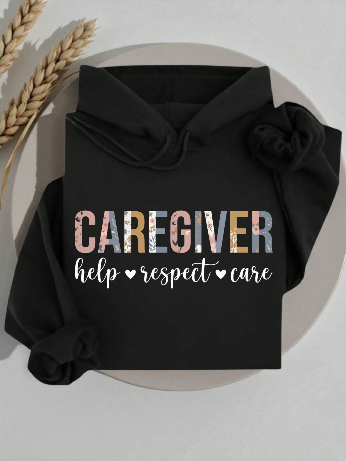 Floral Caregiver Hoodie