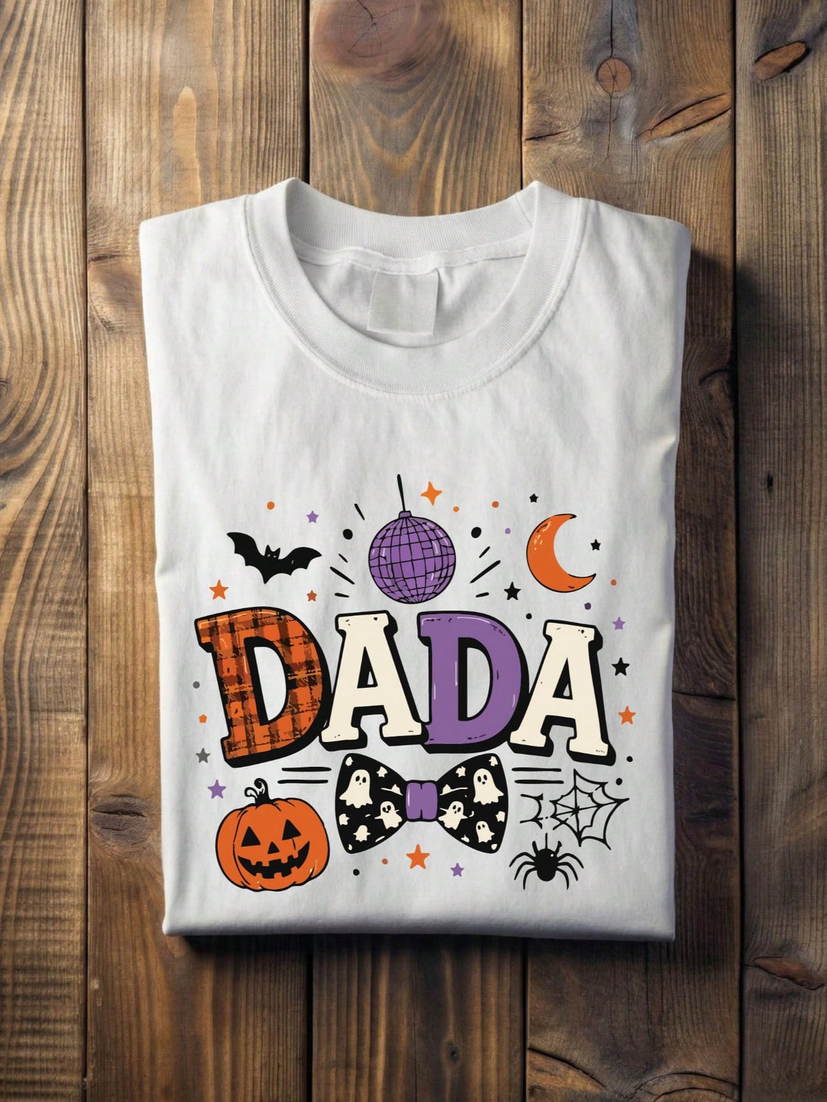 1 PC Mama Dada Halloween T-Shirt