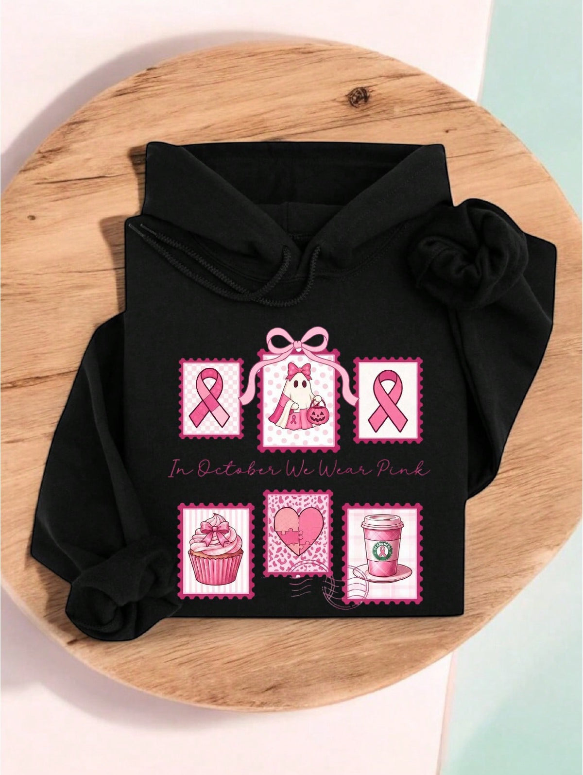 In October We Wear Pink Hoodie