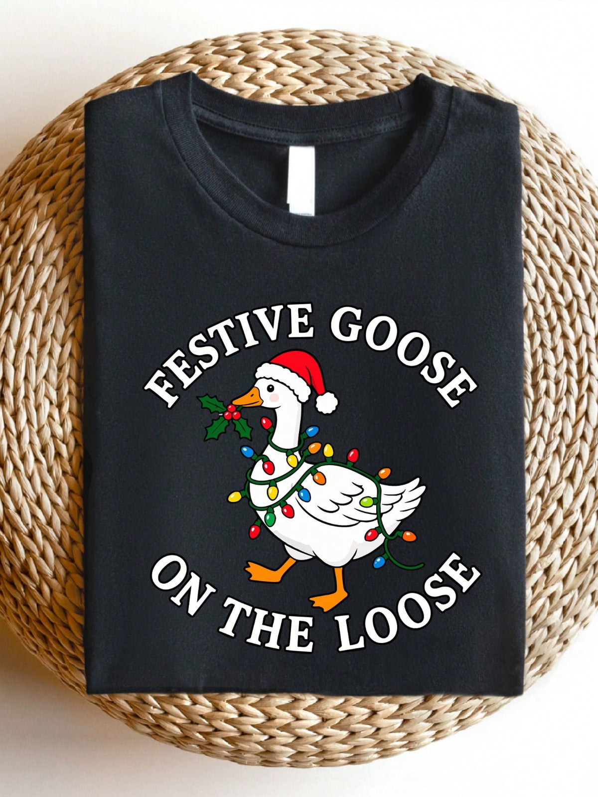 Festive Goose On The Loose T-Shirt