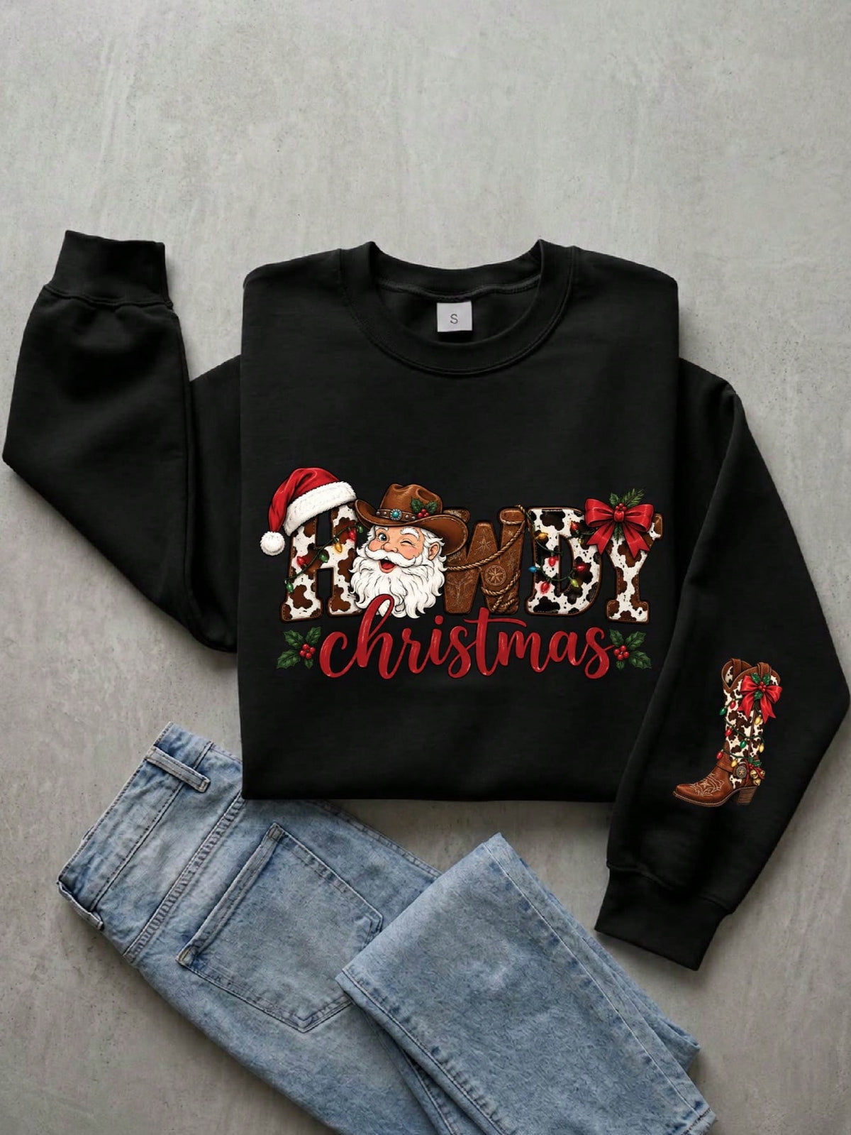 Howdy Christmas Western Sweatshirt